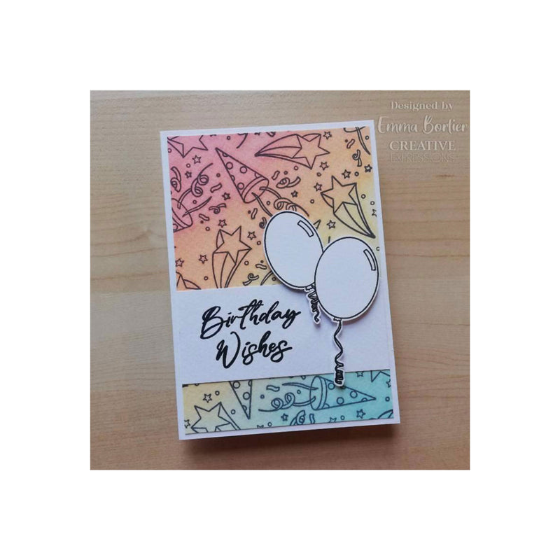 Creative Expressions Designer Boutique Clear Stamps - Birthday Wishes 6" x 8"*