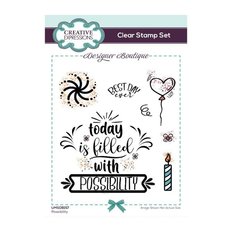 Creative Expressions Designer Boutique Clear Stamp 6"x 4" - Possibility*