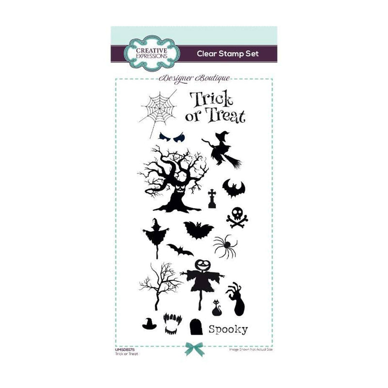 Creative Expressions Designer Boutique Clear Stamp 4"x 8" - Trick or Treat*