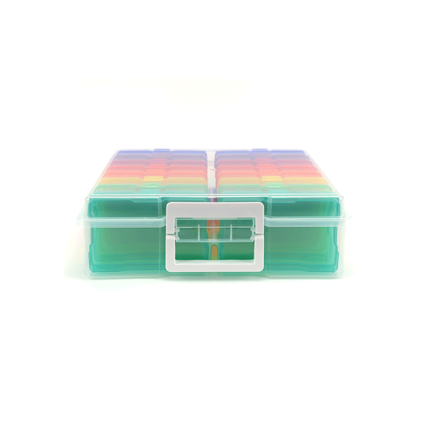 Universal Crafts Large Craft Storage Box - 4" x 6" Case 16pc - Multi Colour*