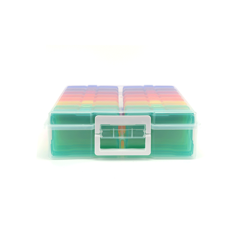 Universal Crafts Large Craft Storage Box - 4" x 6" Case 16pc - Multi Colour*