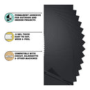 Universal Crafts 12x12in Adhesive Vinyl Sheets 5 pack - Matte Black