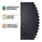 Universal Crafts 12x12in Adhesive Vinyl Sheets 5 pack - Matte Black