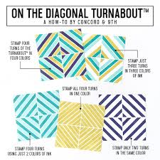 Concord & 9th Clear Stamps 6in x 6in - On the Diagonal Turnabout*