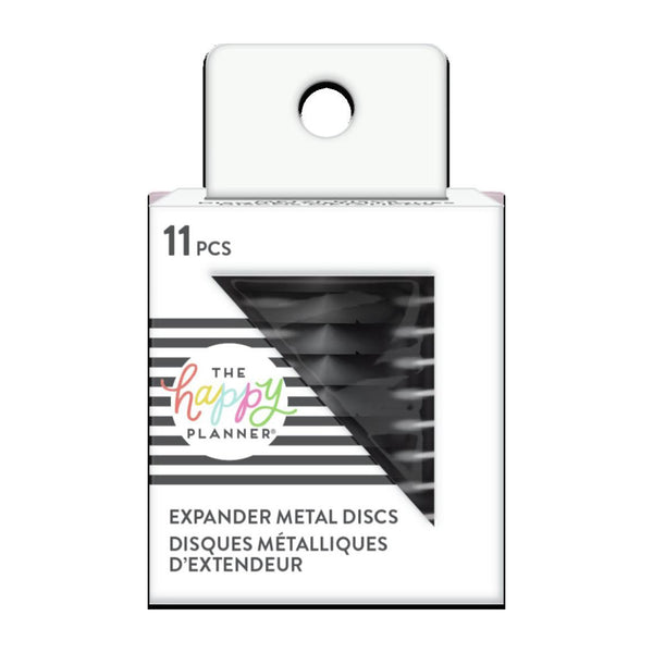 Happy Planner Metal Expander Discs 11/Pkg - Black