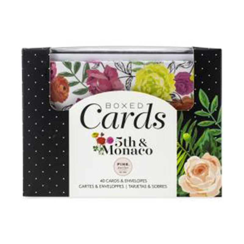 Pink Paislee A2 Cards W/Envelopes (4.375"X5.75") 40/Box 5th & Monaco*