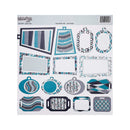 Sassafras Lass - 21"x12"Teal Appeal Die-Cut Tags, Single Sheet*