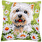 Vervaco Stamped Cross Stitch Cushion Kit 16"X16" Dog