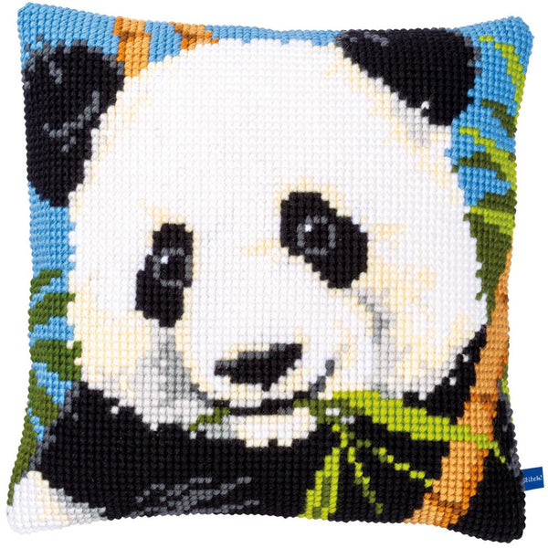 Vervaco Counted Cross Stitch Cushion Kit 16"x 16" - Panda