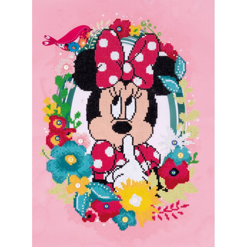 Vervaco Diamond Art Kit 14.8"x20" - Disney - Minnie Shushing*