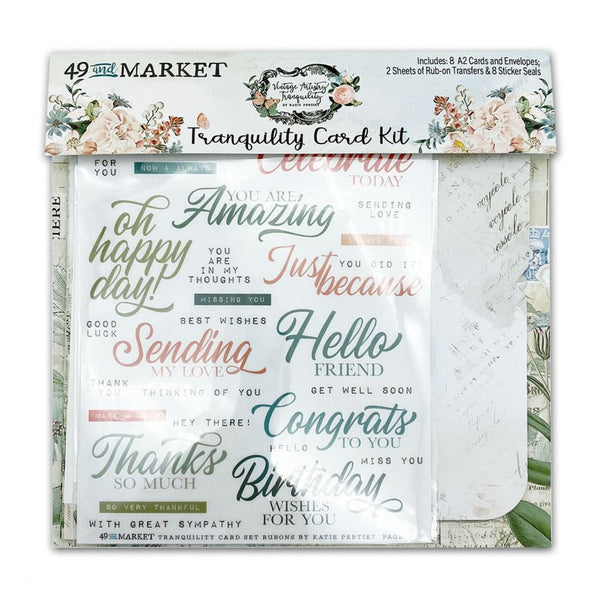 49 And Market Vintage Artistry - Tranquility Card Kit