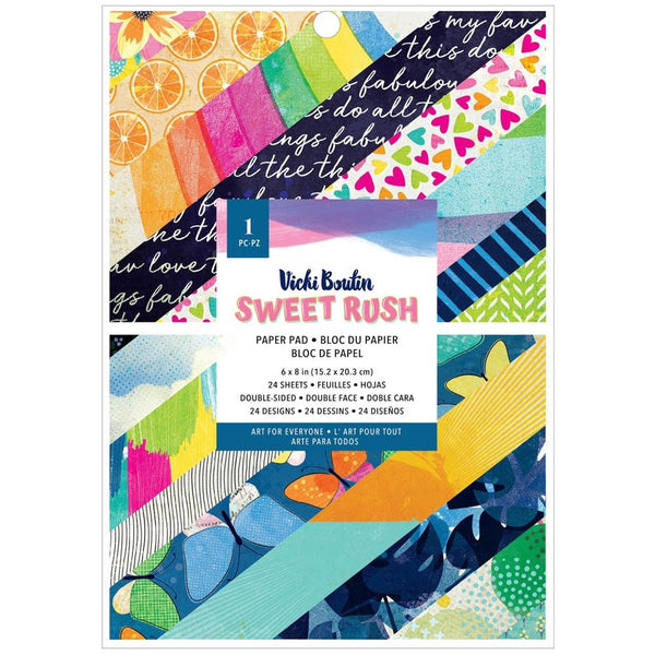 Vicki Boutin Sweet Rush Double-Sided Paper Pad 6"X8" 24 pack*
