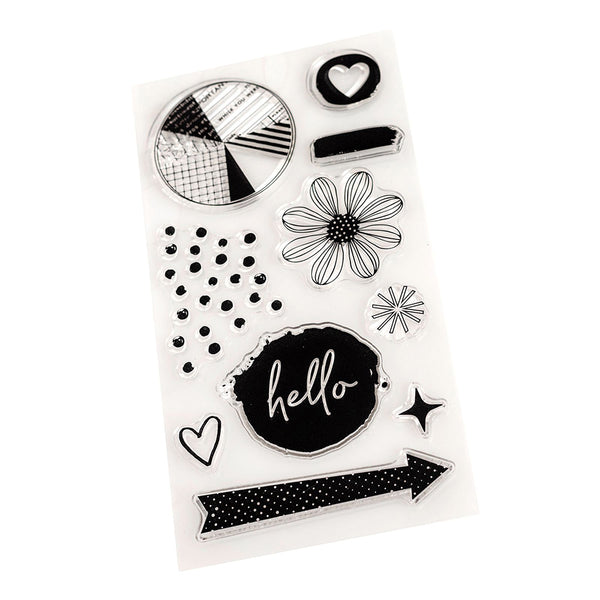 Vicki Boutin Color Study Acrylic Stamps 13 Pack - Hello