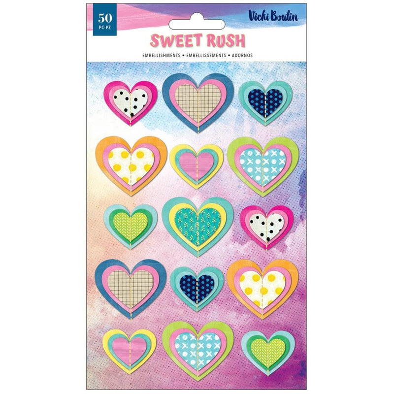 Vicki Boutin Sweet Rush Layered Stickers 15 pack*