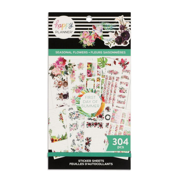 Me & My Big Ideas Happy Planner - Sticker Value Pack 30/Sheets - Seasonal Flowers*