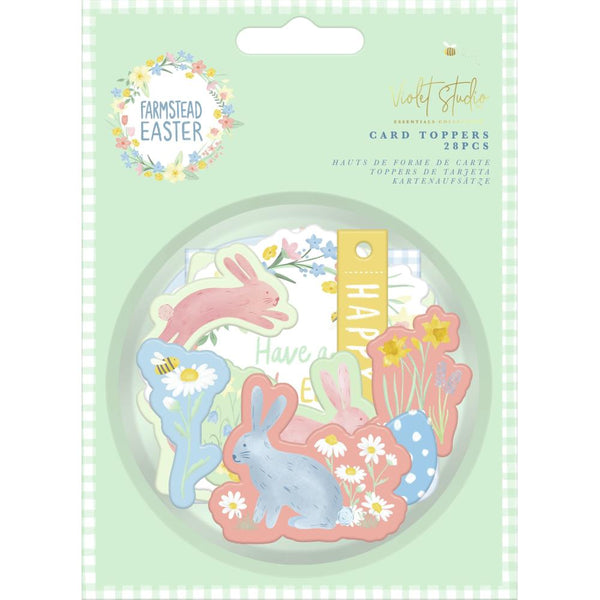 Crafter's Companion Violet Studio - Farmstead Easter Card Toppers 28 pack