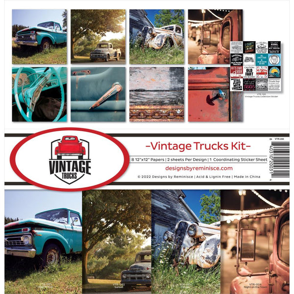 Reminisce Collection Kit 12"X12" - Vintage Trucks*