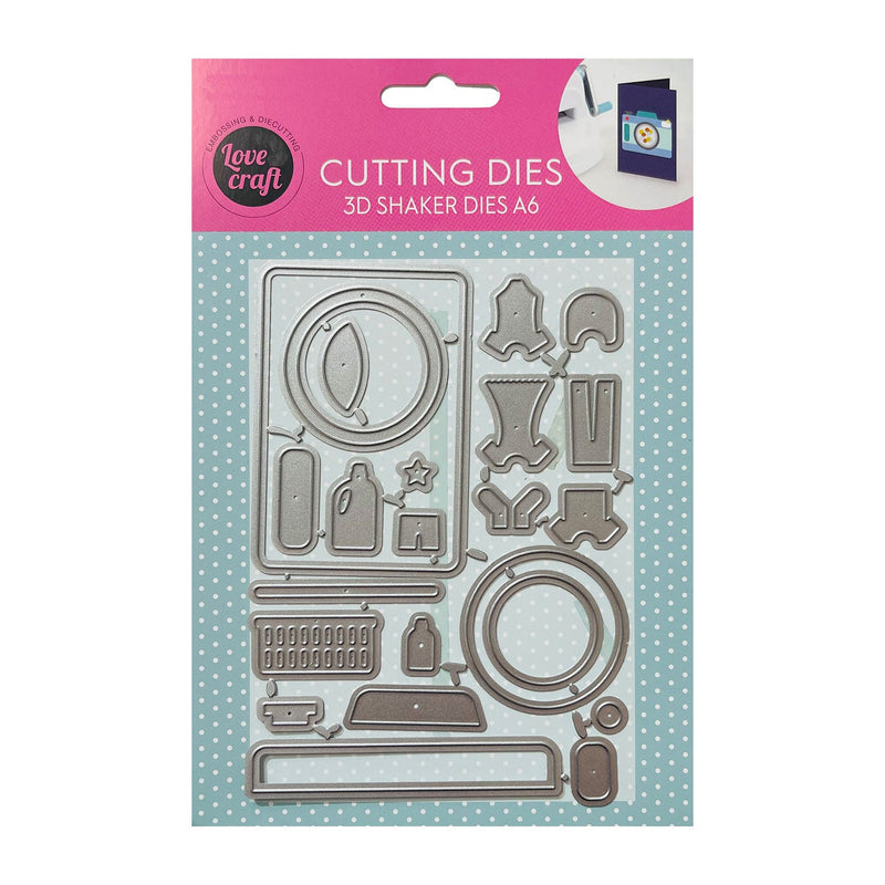 Poppy Crafts Cutting Dies - 3D Shaker Dies A6 - Washing Machine