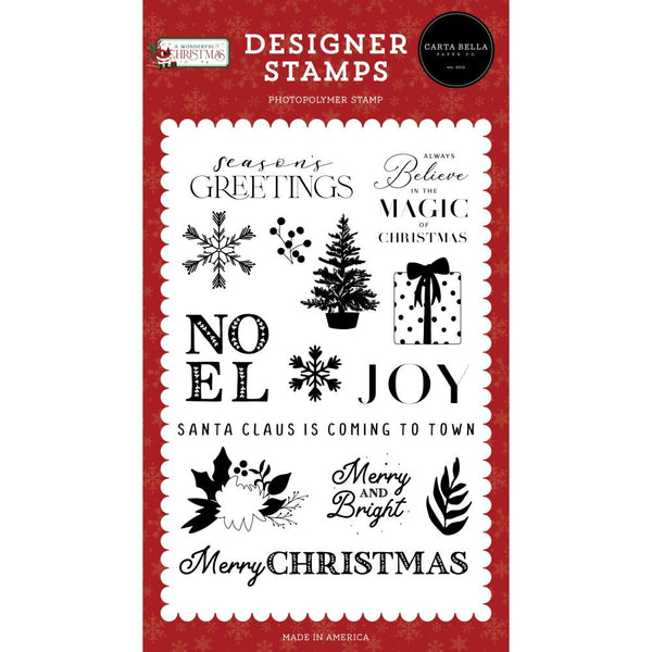 Carta Bella Stamps Always Believe, A Wonderful Christmas*