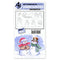^Art Impressions Watercolour Clear Stamps - Snowmen Set^*