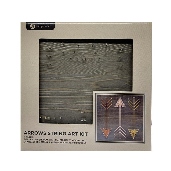 Hampton Art String Art Kit 10"x 10" - 3 Arrows