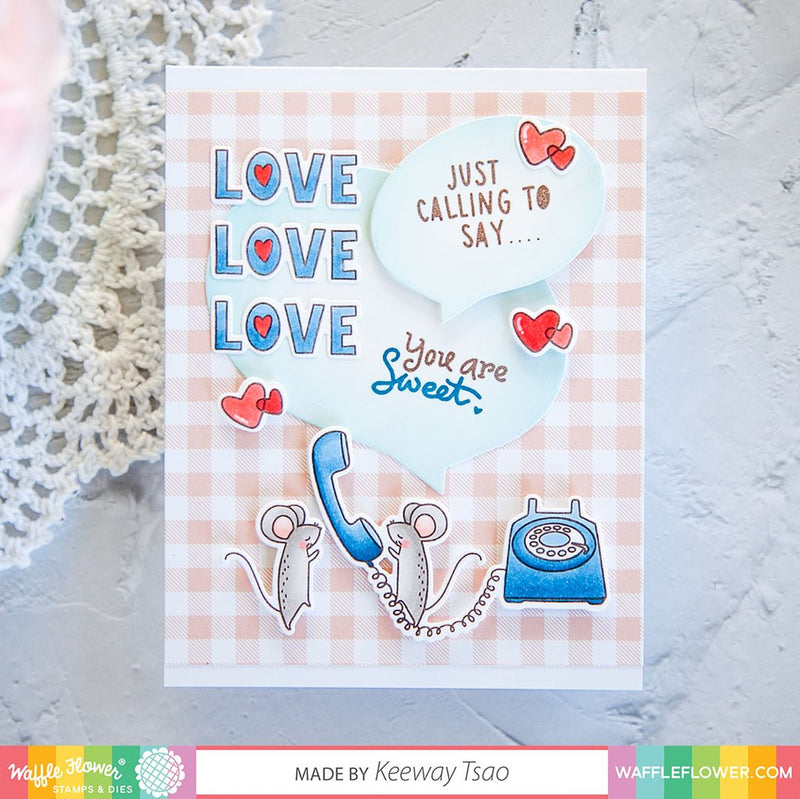 Waffle Flower Crafts Clear Stamps 4in x 6in - Secret Admirer*