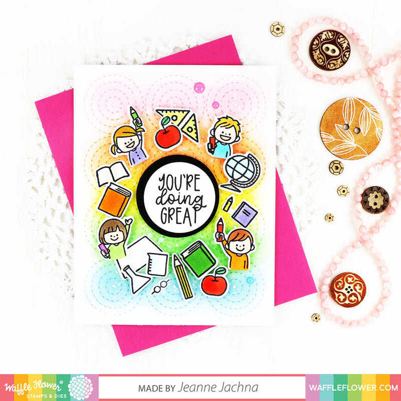 Waffle Flower Stamp & Die Set - Safe At Home*