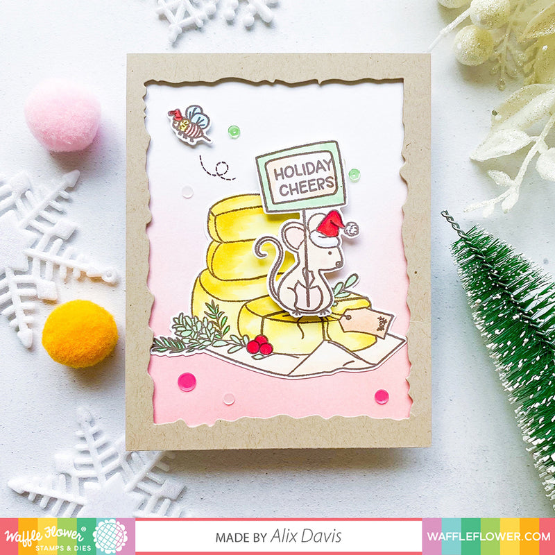 Waffle Flower Stamp & Die Set - Holiday Cheese*
