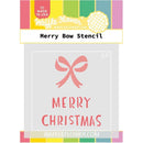 Waffle Flower Stencil 3"x 3" - Merry Bow*