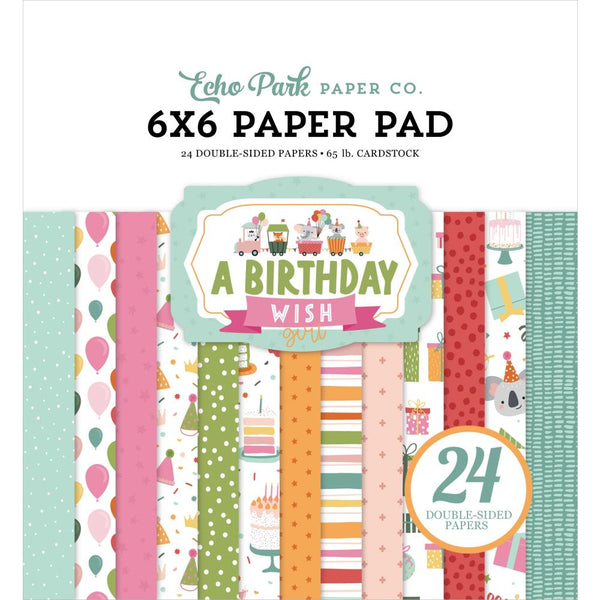 Echo Park collection kit 6" x 6" (15cm x 15cm) - A Birthday Wish Girl