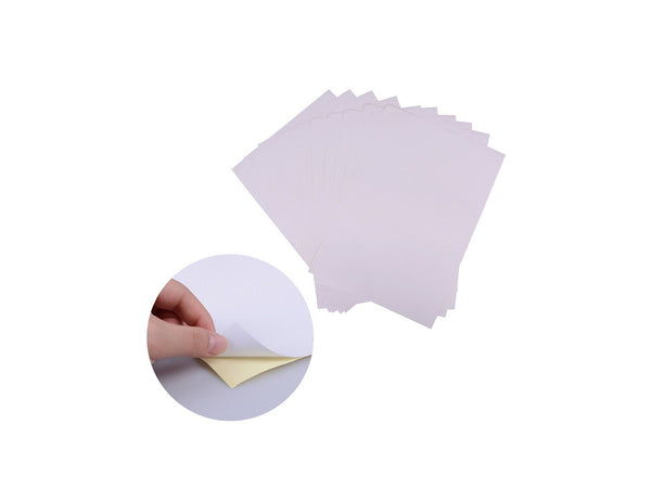 Poppy Crafts A4 Printable Sticker Paper - White - 10 Pack