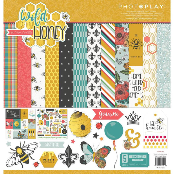 PhotoPlay Paper - Wild Honey Collection - 12 x 12 Collection Pack