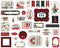 Carta Bella Cardstock Ephemera 33 pack - Icons, Winter Market*