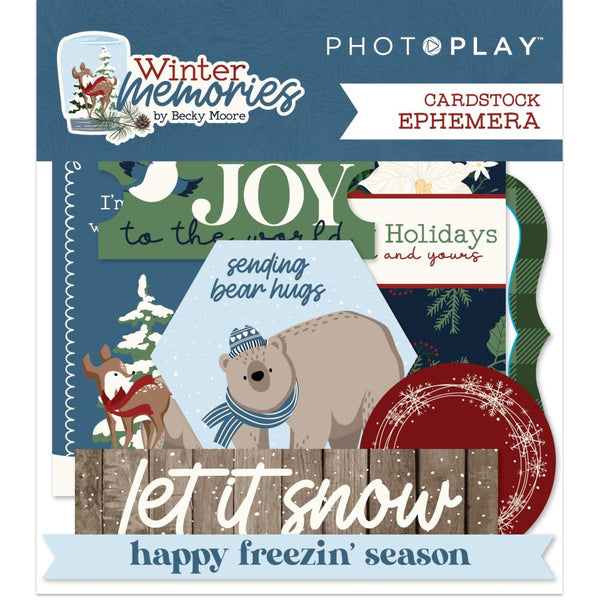 PhotoPlay - Winter Memories Ephemera Cardstock Die-Cuts