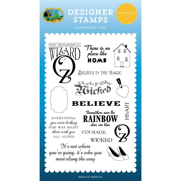 Carta Bella Wizard Of Oz Stamps No Place Like Home*