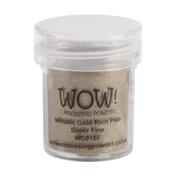 Wow! Embossing Powder Super Fine 15ml Gold Rich Pale