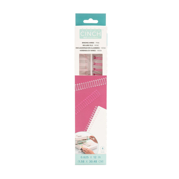 We R Memory Keepers Cinch Wires 0.625" 4 Pack - Pink
