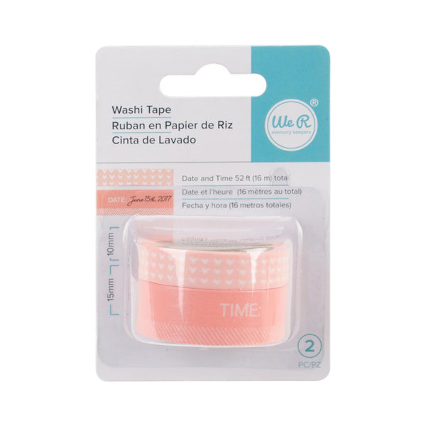 We R Memory Keepers - Washi Chomper - Washi Tape - Day and Time - Coral*