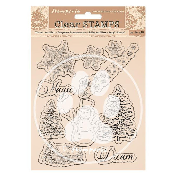 Stamperia Clear Stamps - Home For The Holidays Snowflakes*