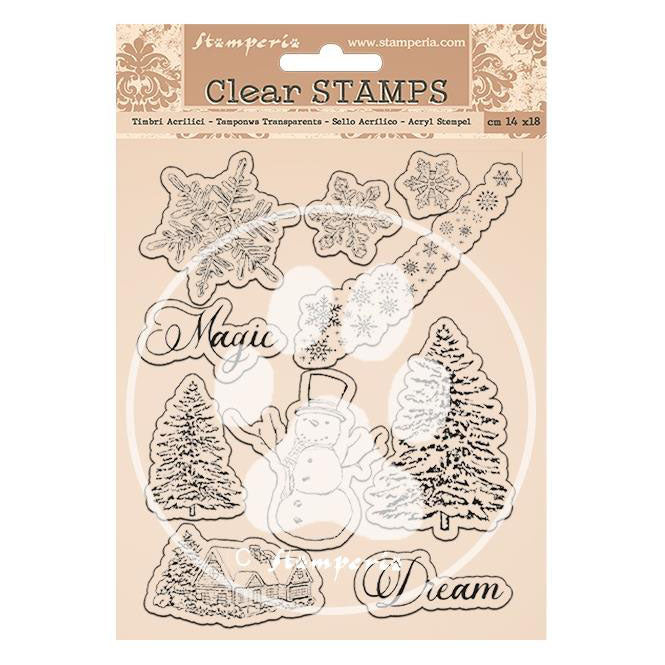 Stamperia Clear Stamps - Home For The Holidays Snowflakes*