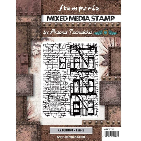 Stamperia Cling Stamp 5.90"X7.87" - New York Building, Sir Vagabond Aviator*