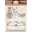 Stamperia Cling Rubber Stamp 5.5in x 7in - Winter Time, Winter Tales