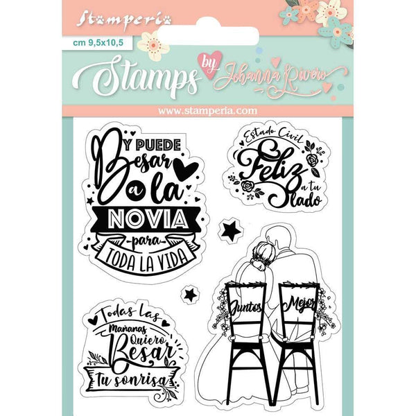 Stamperia Cling Stamps - Toda La Vita, Love Story*