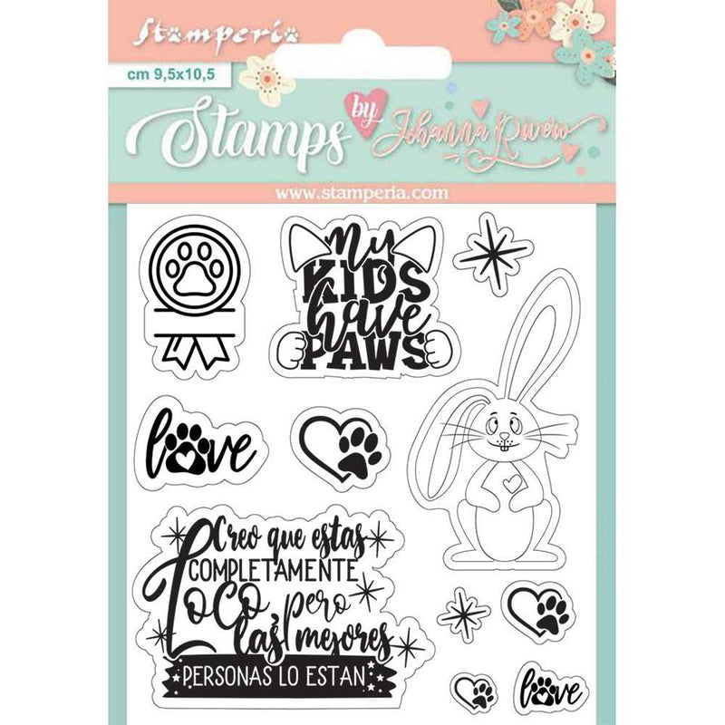 Stamperia Clear Stamps - Rabbit, Circle Of Love