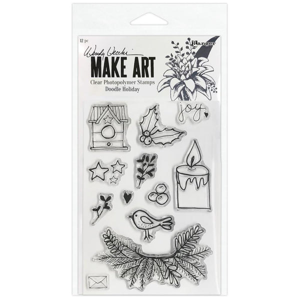 Wendy Vecchi Make Art Clear Stamps Doodle Holiday*
