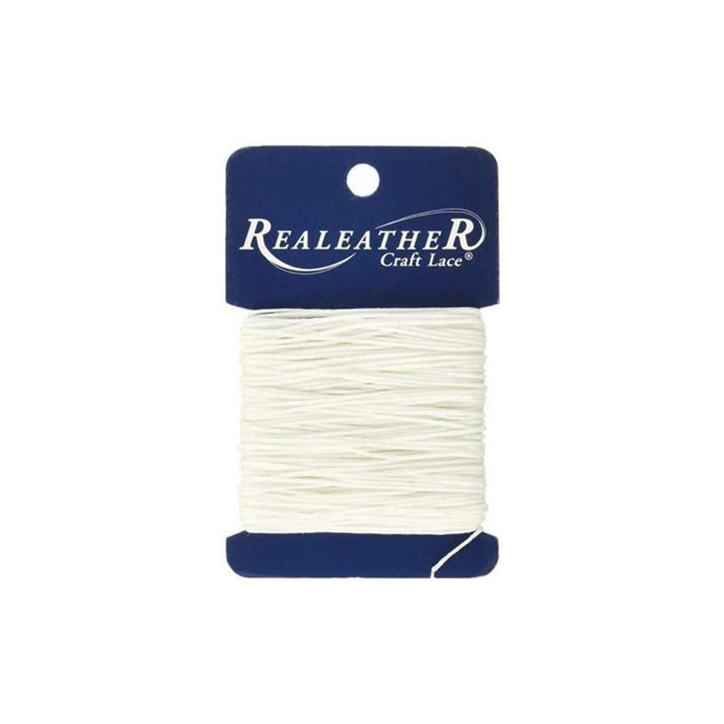 Realeather Waxed Thread 25yd White*