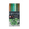 Koi Colouring Brush Pen Set - Nature 6 Pack