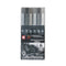 Koi Colouring Brush Pen Set - Grey 6 Pack*