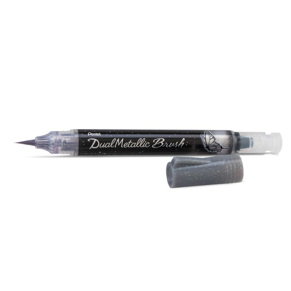 Pentel Dual Metallic Brush - Metallic Silver*