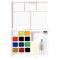 Koi Watercolour Pocket Field Sketch Box - 12 Colours + Water Brush